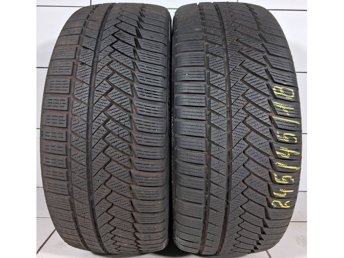 CONTINENTAL WINTERCONTACT TS 850 P SSR 245/45R18 100V [2022] 6MM OPONY UŻYWANE, zdjęcie 1