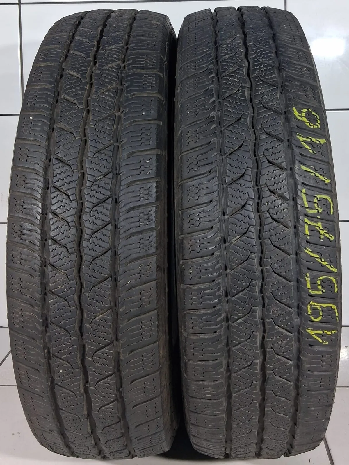 CONTINENTAL VANCONTACT WINTER 195/75R16C 107/105R [2020] 8,5MM OPONY UŻYWANE, zdjęcie 1