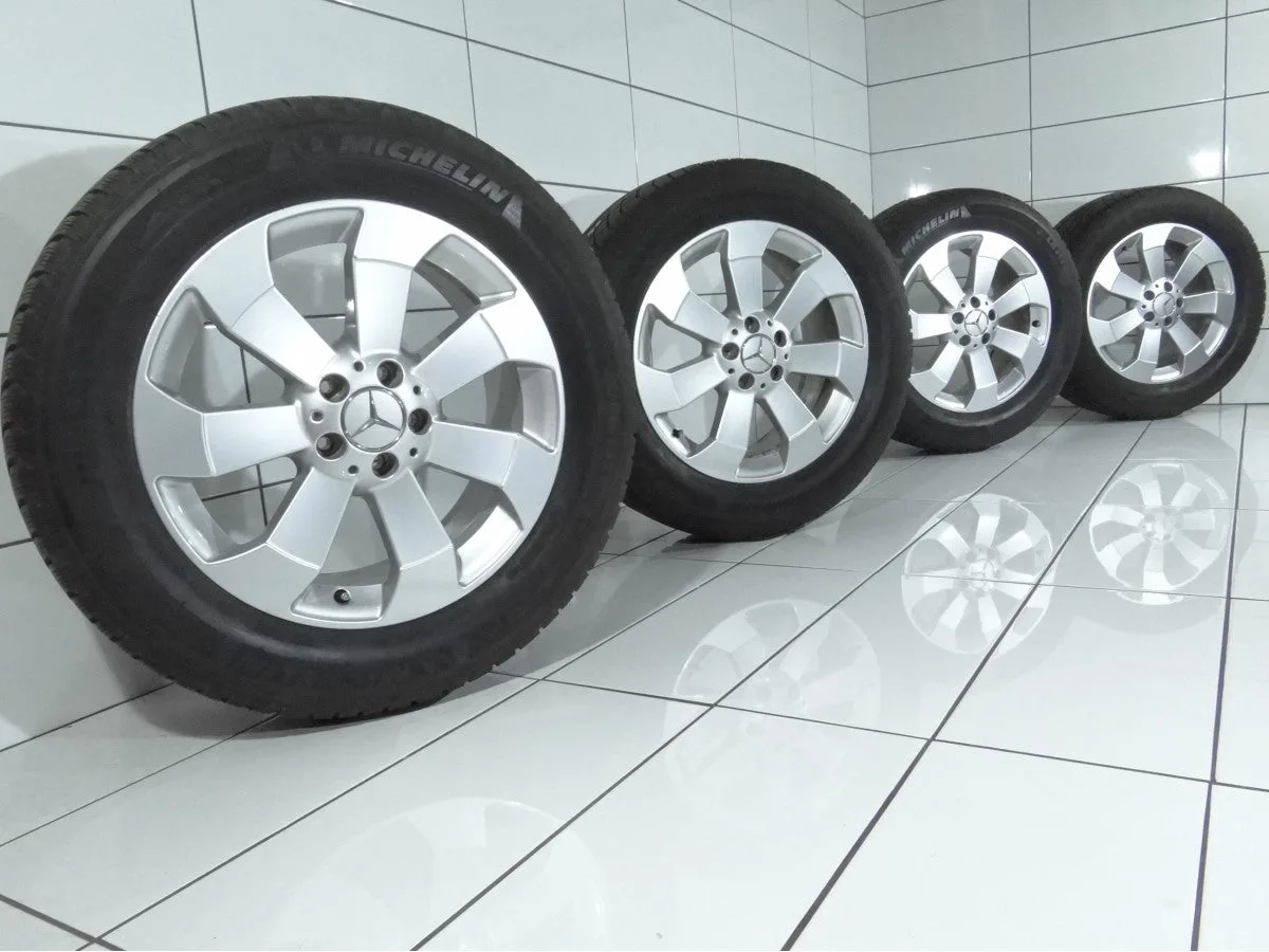 KOŁA UŻYWANE Mercedes-Benz OE A1664011602 MERCEDES ML W166, A1664011602 5x112 ET56,5 255/55R18 105H [2013] 6,5MM Srebrny, zdjęcie 1