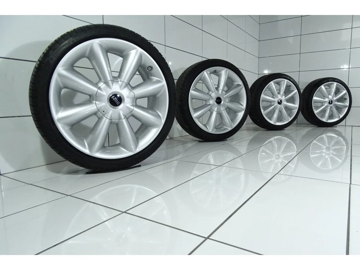 KOŁA UŻYWANE Mini OE 6855116 F55, F56, F57 5x112 ET54 205/40R18 86W [2016] 7MM Srebrny, zdjęcie 1