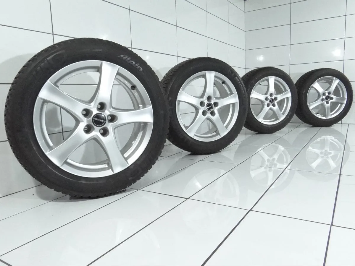 KOŁA UŻYWANE Borbet OE 48362 MICHELIN Alpin A4 5x112 ET35 225/50R17 98V [2011] 6,5MM, zdjęcie 1