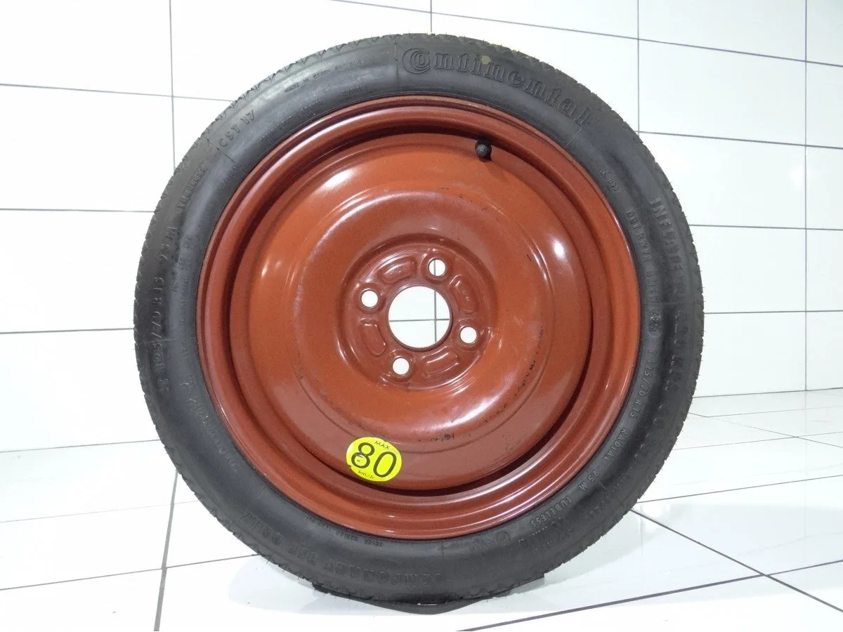 KOŁO DOJAZDOWE Volkswagen OE STYLING 495 4905 VW 4x100 ET45 125/70R15 95M [2005] Czerwony, zdjęcie 1
