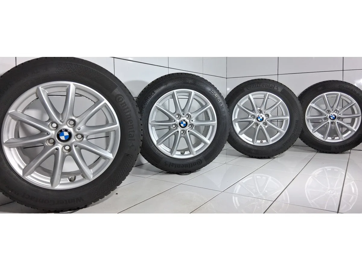 KOŁA BMW 2 (F45) (F46), 5X112, ET-52, 205/60R16 96 H SREBRNY, zdjęcie 1