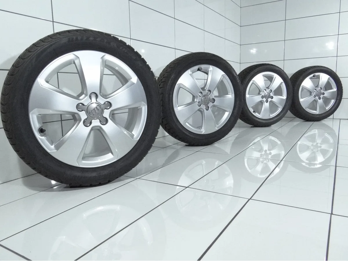 KOŁA UŻYWANE Audi OE 8V0601025C A3 8V0 5x112 ET48 205/50R17 93H [2014] 7MM Srebrny, zdjęcie 1