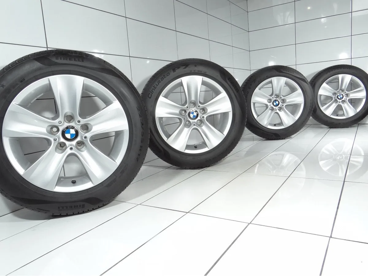KOŁA UŻYWANE BMW OE STYLING 327 6790172 5 F10 F11, 6 F06 F12 F13 5x120 ET30 225/55R17 97W [2019] 6,5MM Srebrny, zdjęcie 1