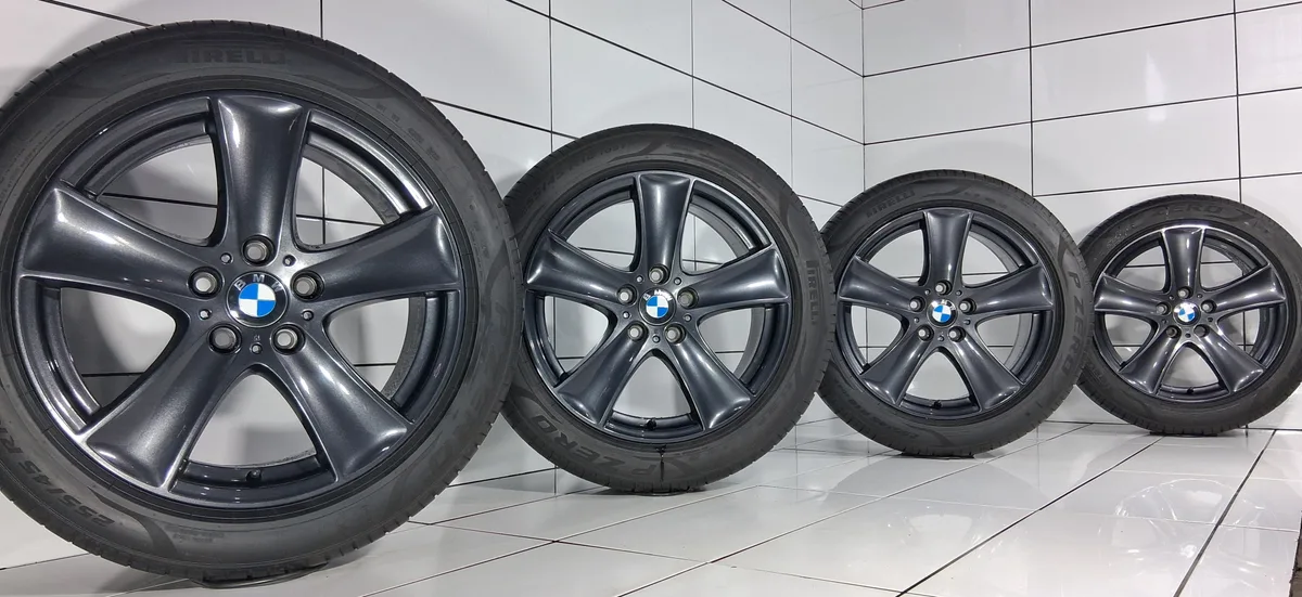 KOŁA UŻYWANE BMW OE STYLING 209 6770200 X5 E70 5X120 ET46 255/45R18 103Y [2022] 5MM ANTRACYTOWY, zdjęcie 1