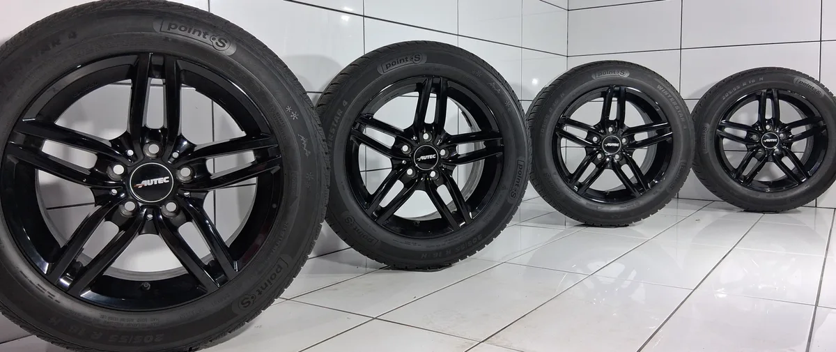 KOŁA UŻYWANE AUTEC 16" MERCEDES BENZ S-CLASS W126 W116 SL-CLASS 107 KBA 50370 205/55R16 5X112 ET25, zdjęcie 1