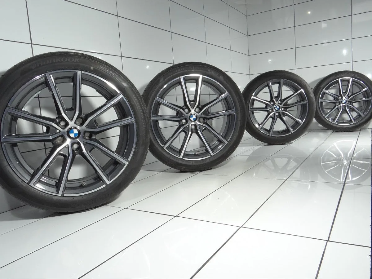 KOŁA BMW 3 G20 G21 4 G22 G23, 5x112, ET 25, 225/45R18 95 Y Grafit Polerka, zdjęcie 1
