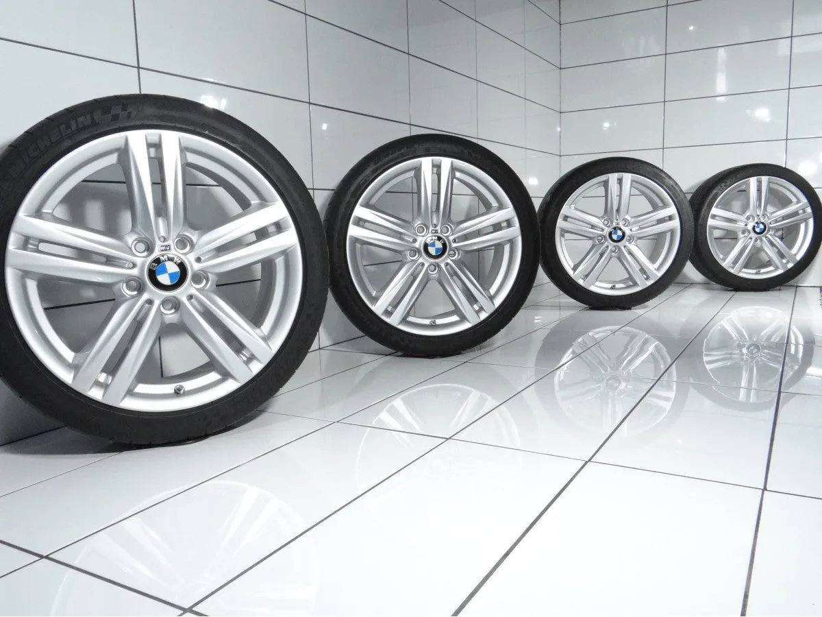 KOŁA UŻYWANE BMW OE STYLING 386 7845852 1 F20 F21, 2 F22 F23 5x120 ET45/52 225/40R18 88Y [2019] 7MM Srebrny, zdjęcie 1