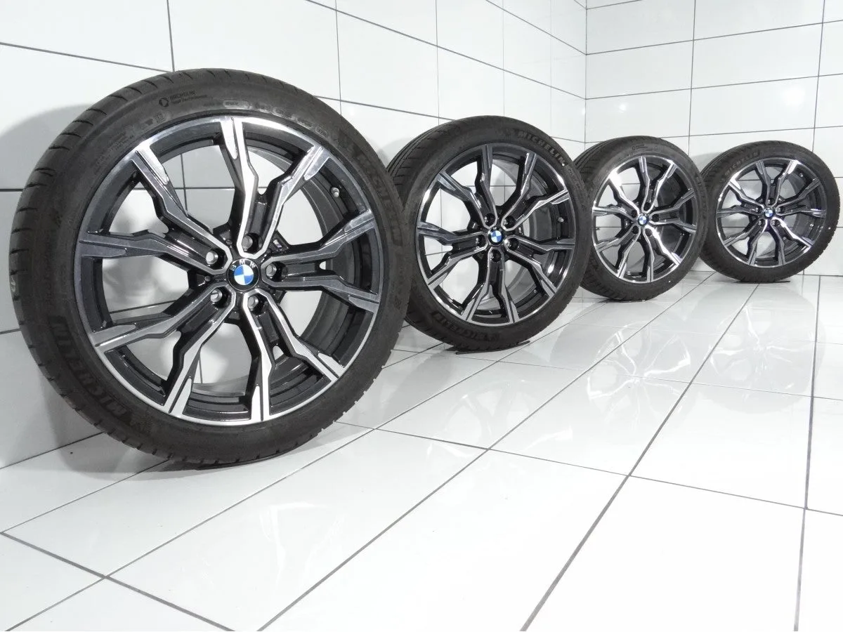 KOŁA BMW X1 F48, X2 F39, 5x112, ET-47, 225/45R19 96 W, CZARNY POLER, zdjęcie 1