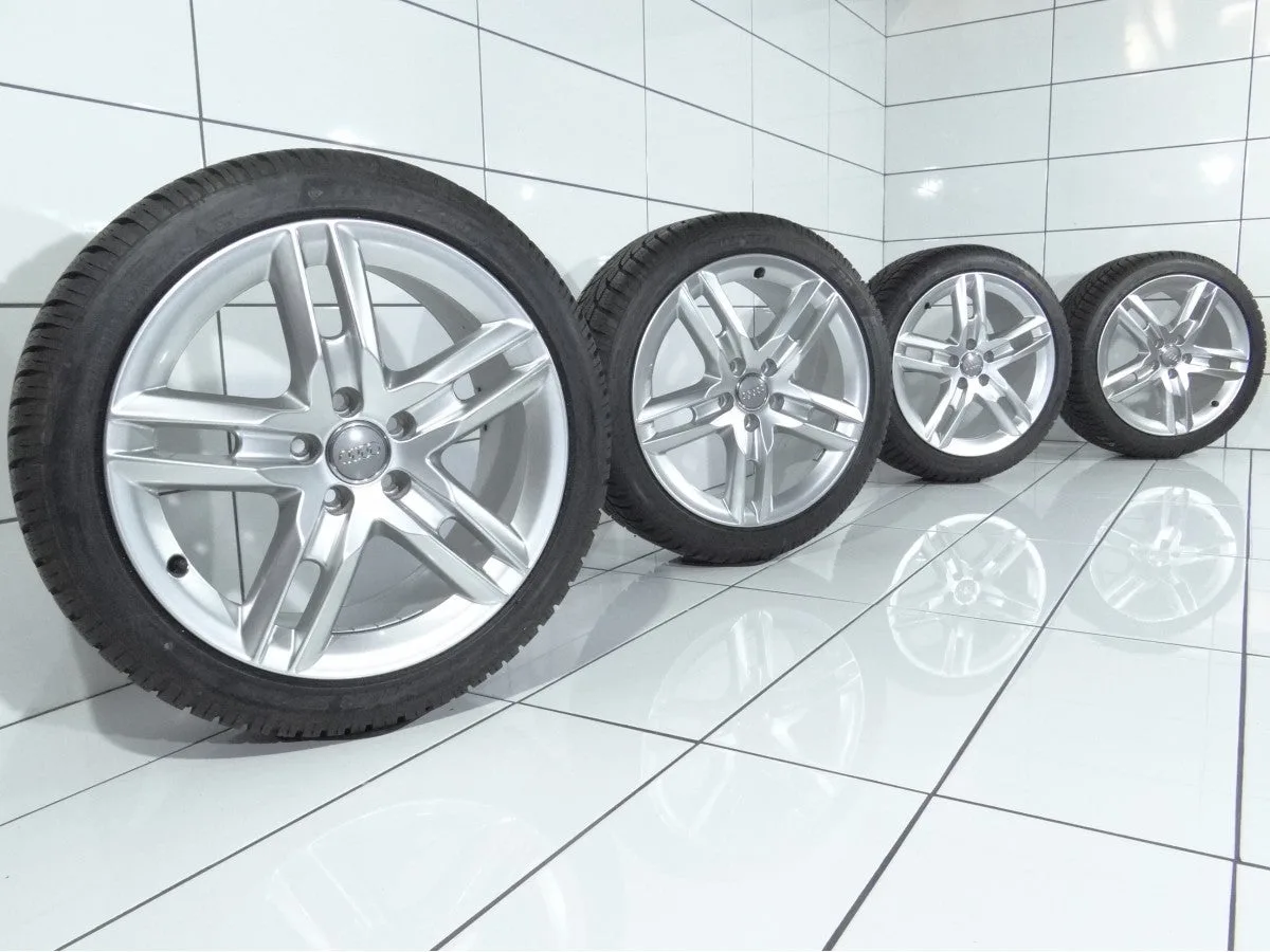 KOŁA UŻYWANE Audi OE 8J0601025AR TT 8J0 5x112 ET52 225/45R18 95V [2009] 7,5MM Srebrny, zdjęcie 1