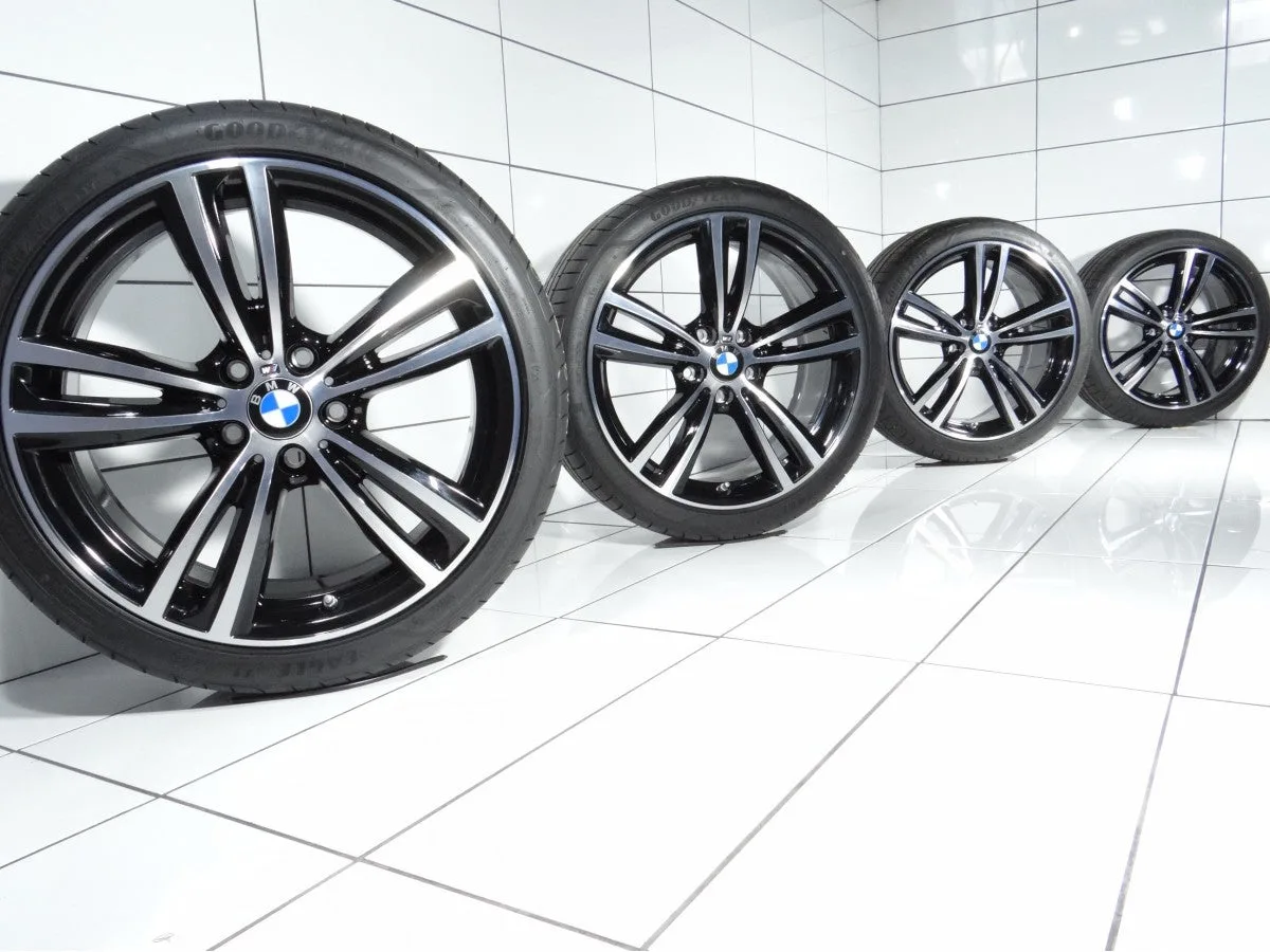KOŁA UŻYWANE BMW OE STYLING 442 7846780 3 F30 F31, 4 F32 F33 F36 5x120 ET36 225/40R19 93Y [2020] 7MM Czarny, zdjęcie 1