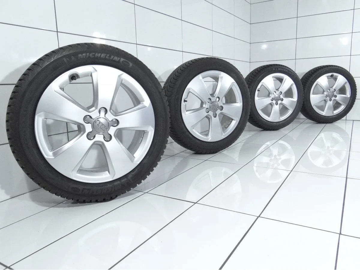 KOŁA UŻYWANE Audi OE 8V601025C A3 8V0 5x112 ET48 205/50R17 93H [2014] 100MM Srebrny, zdjęcie 1
