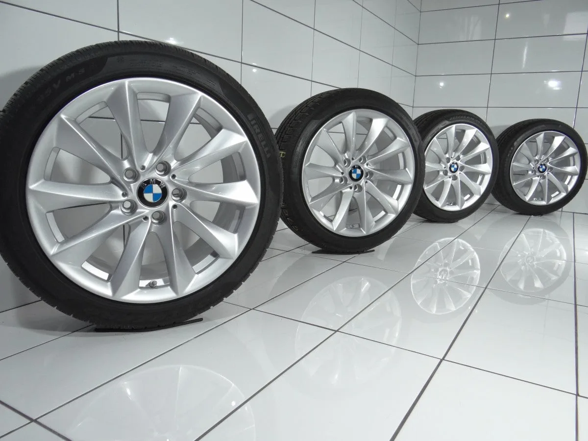KOŁA UŻYWANE BMW OE STYLING 415 3 F30 F31 F34 GT 4 F32 F33 F36 5x120 ET34 225/45R18 95V [2016] Srebrny, zdjęcie 1