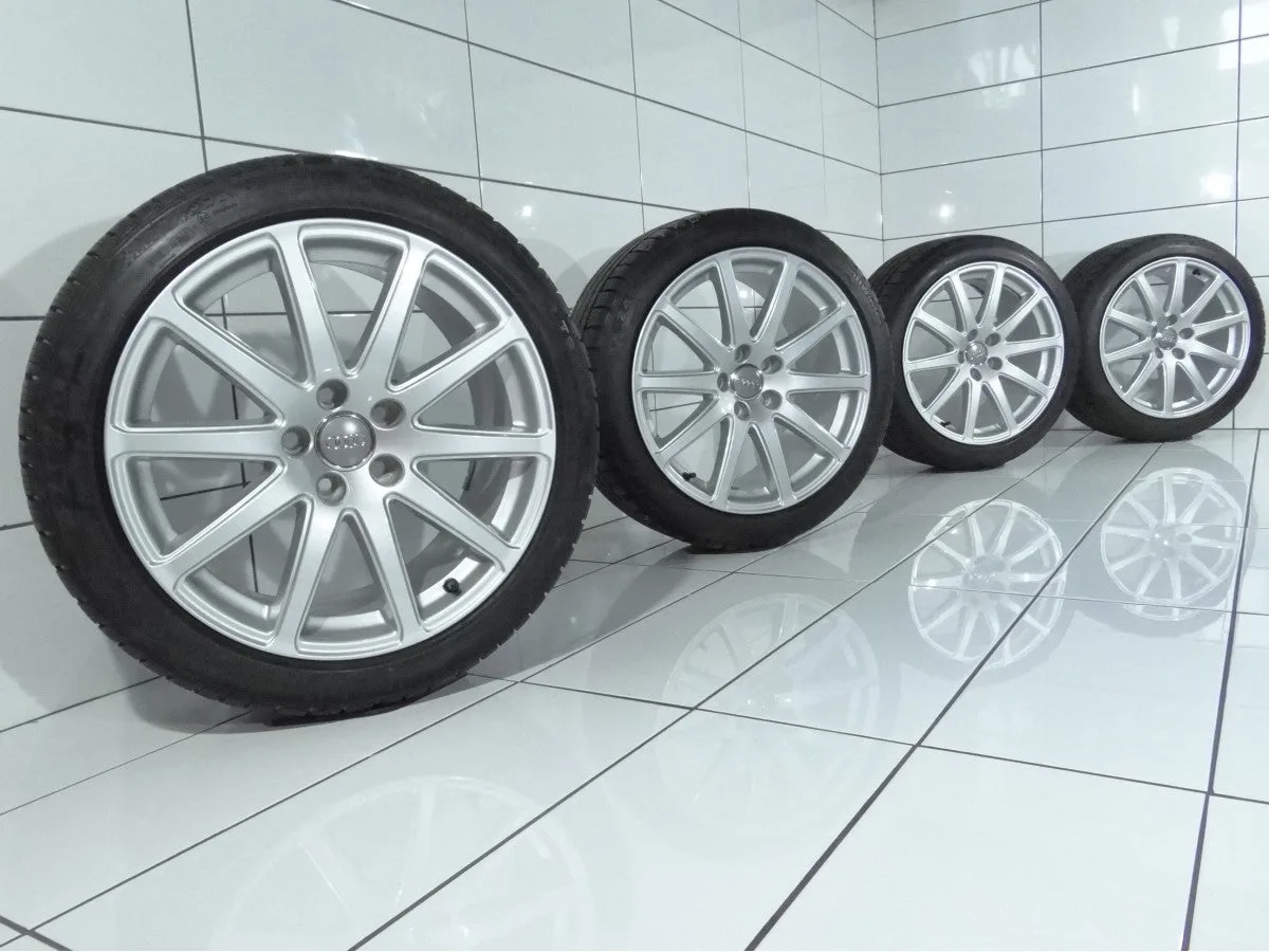 KOŁA UŻYWANE Audi OE 8J0601025 TT 8J0 5x112 ET52 245/40R18 97V [2012] 7MM Srebrny, zdjęcie 1