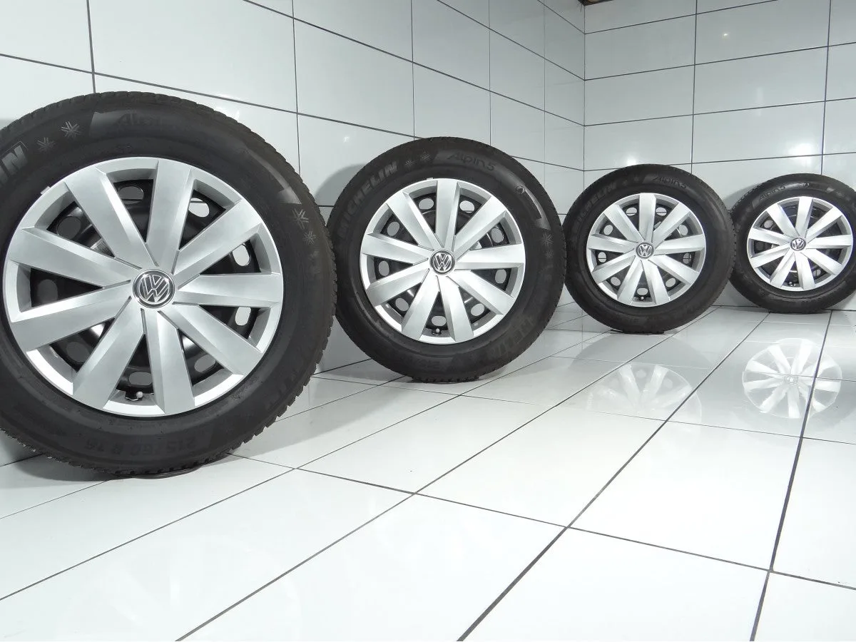 KOŁA UŻYWANE Volkswagen OE 3Q0601027A VW PASSAT B8 5x112 ET41 215/60R16 95H [2017] 6MM Czarny, zdjęcie 1