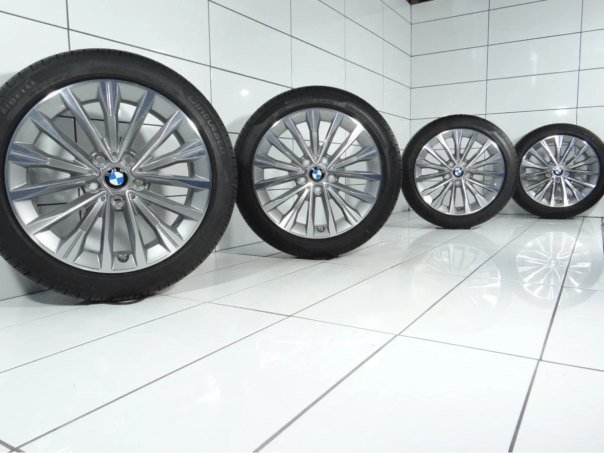 KOŁA UŻYWANE BMW OE STYLING 547 6856085 1 F40, 2 F44 5x112 ET54 225/45R17 91W [2017] Srebrny, zdjęcie 1
