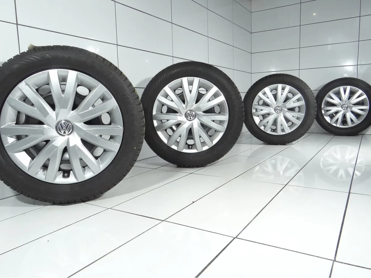 KOŁA UŻYWANE Volkswagen OE 5Q0601027Q VW GOLF 7 5x112 ET48 205/55R16 91H [2015] 6MM Czarny, zdjęcie 1
