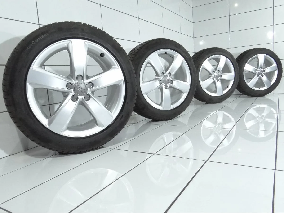 KOŁA UŻYWANE Audi OE 4G0601025M A6 C7 5x112 ET37 225/50R18 99H [2014] Srebrny, zdjęcie 1
