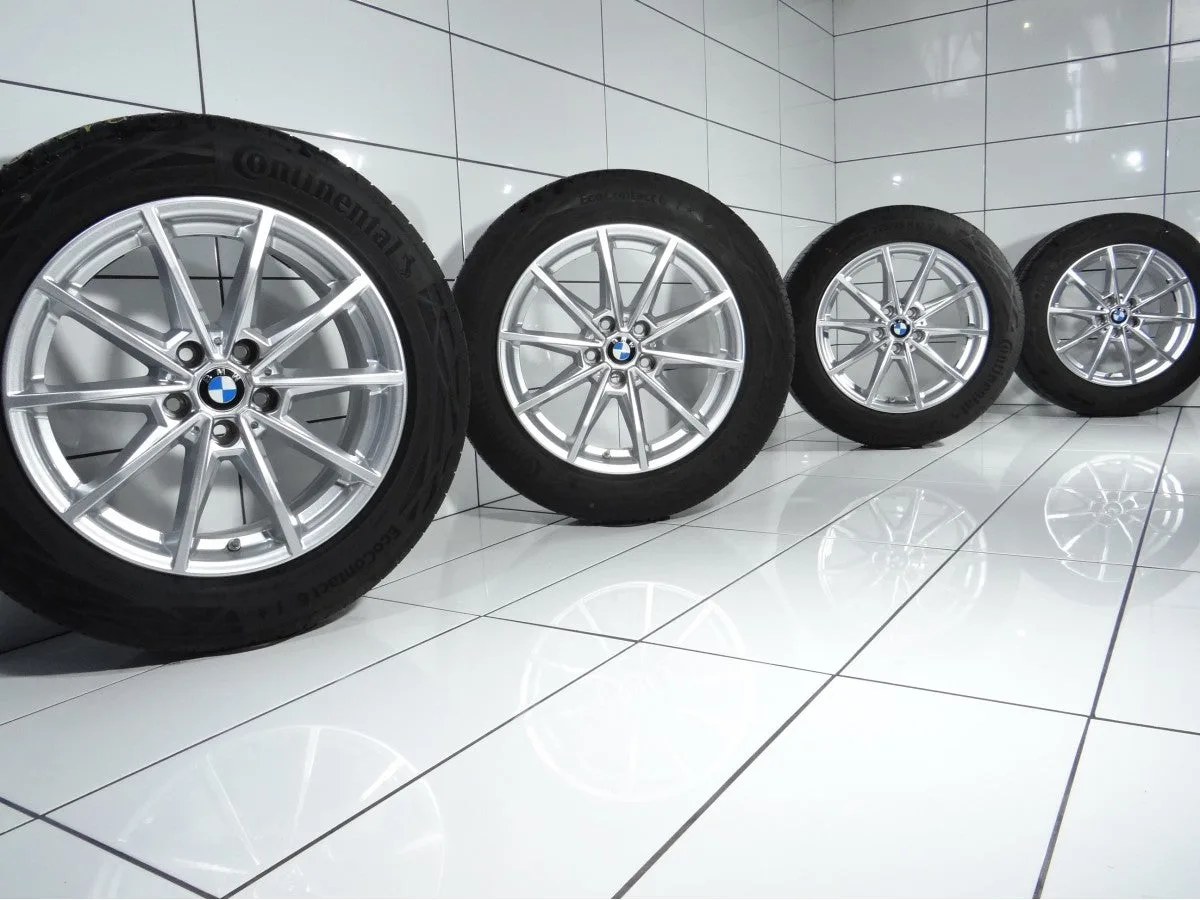 KOŁA UŻYWANE BMW OE STYLING 851 6896762 I4 G26 GRAN COUPE 5x112 ET30 225/55R17 101Y [2024] 9MM Srebrny, zdjęcie 1