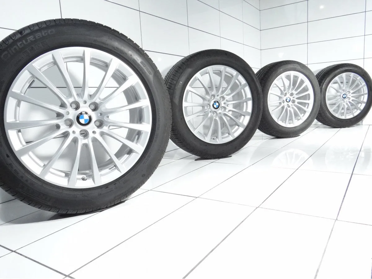 KOŁO UŻYWANE BMW OE STYLING 619 6861224+ 6 G32, 7 G11 G12 5X112 ET30 245/50R18 100W [2017] 7,5MM SREBRNY, zdjęcie 1