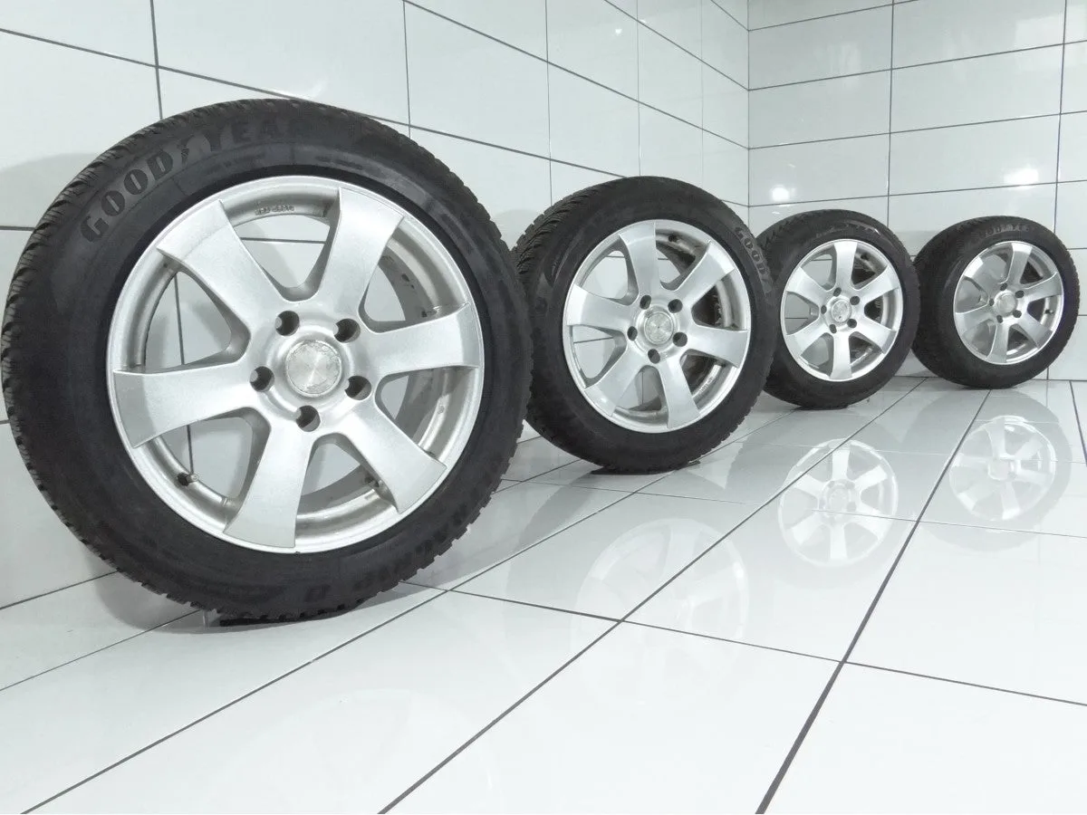 KOŁA UŻYWANE Autec OE 45914 BMW 3 E90 E91 E92 E93 5x120 ET35 205/55R16 91H [2011] 6MM Srebrny, zdjęcie 1