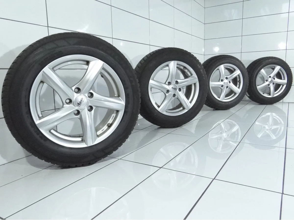 KOŁA UŻYWANE Winterreifen OE KBA48491 5x112 ET40 195/65R16 92H [2016] 6MM Srebrny, zdjęcie 1