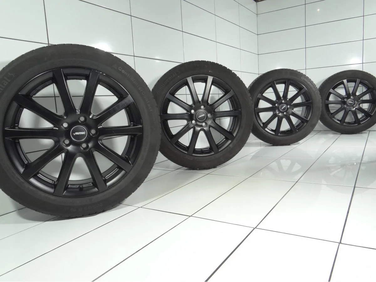 KOŁA UŻYWANE Autec OE S7518/KBA49996 MINI F56 F57 5x112 ET49 205/55R18 96H [2017] 7MM Czarny, zdjęcie 1