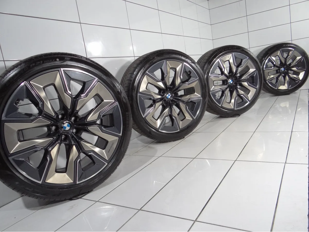 KOŁA UŻYWANE BMW OE STYLING 910I 5A19DF4/5A19DF5 I7 G70, 102 105 Y 5X112 ET24/44 255/40-285/35R21 102Y [2022] 5MM, zdjęcie 1