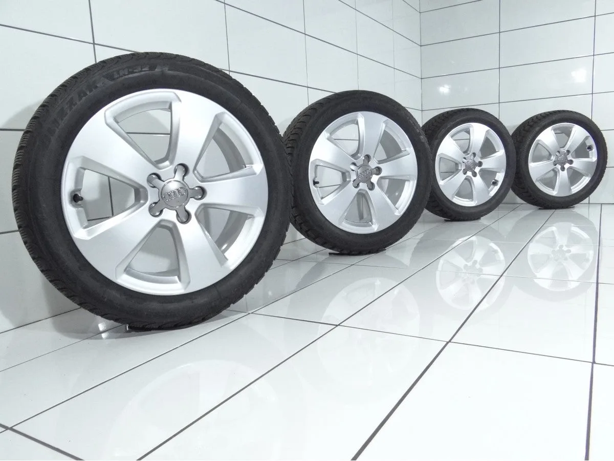 KOŁA UŻYWANE Audi OE 8V0601025C A3 8V0 5x112 ET48 205/50R17 93H [2014] Srebrny, zdjęcie 1