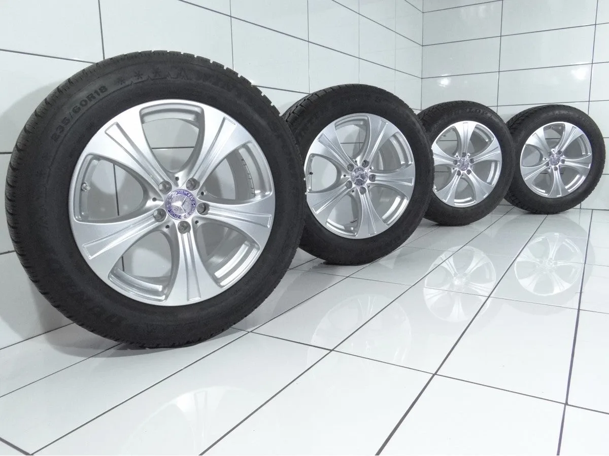 KOŁA UŻYWANE Mercedes-Benz OE A2534010800 MERCEDES GLC 5x112 ET38 235/60R18 107V [2018] 6MM Srebrny, zdjęcie 1