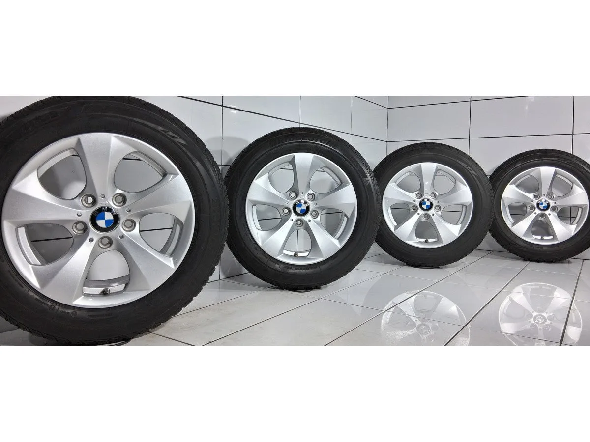 KOŁA UŻYWANE BRIDGESTONE STYLING 306 6795806 6796805 BMW 3 E90 E91 E92 E93 F30 F31 5X120 ET31 205/60R16 92H [2023] 7MM SREBRNY, zdjęcie 1
