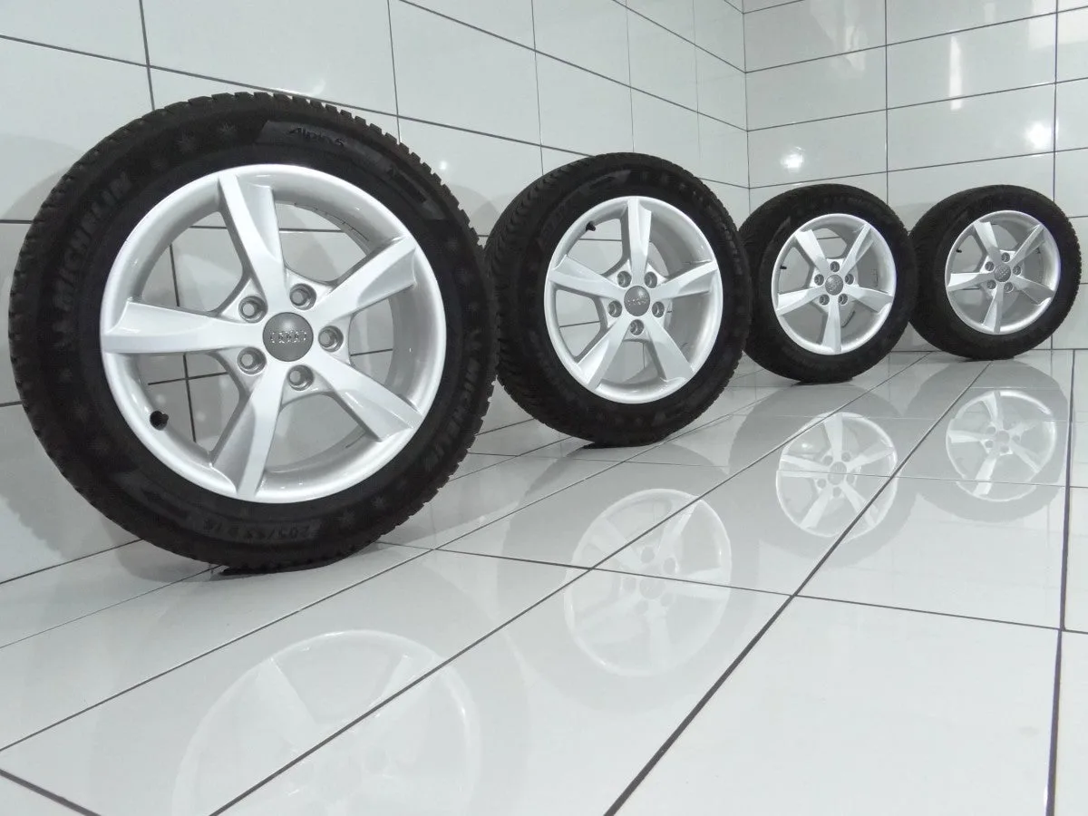 KOŁA UŻYWANE Audi OE 8V0071496 MICHELIN Alpin 5, A3 8V0 5x112 ET48 205/55R16 91H [2017] 6,5MM, zdjęcie 1