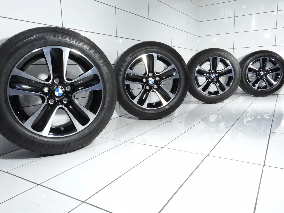KOŁA UŻYWANE BMW OE STYLING 327 5 F10 F11, 6 F06 F12 F13 5x120 ET30 225/55R17 97W [2020] 7MM Czarny, zdjęcie 1