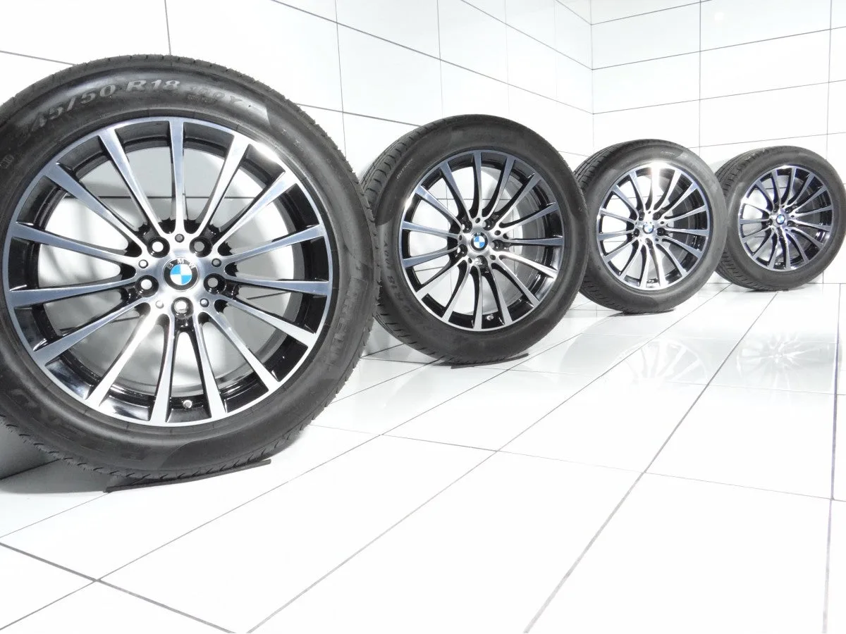 KOŁA UŻYWANE BMW OE STYLING 619 6861224+ 6 G32, 7 G11 G12 5x112 ET30 245/50R18 100Y [2017] 6MM Czarny, zdjęcie 1