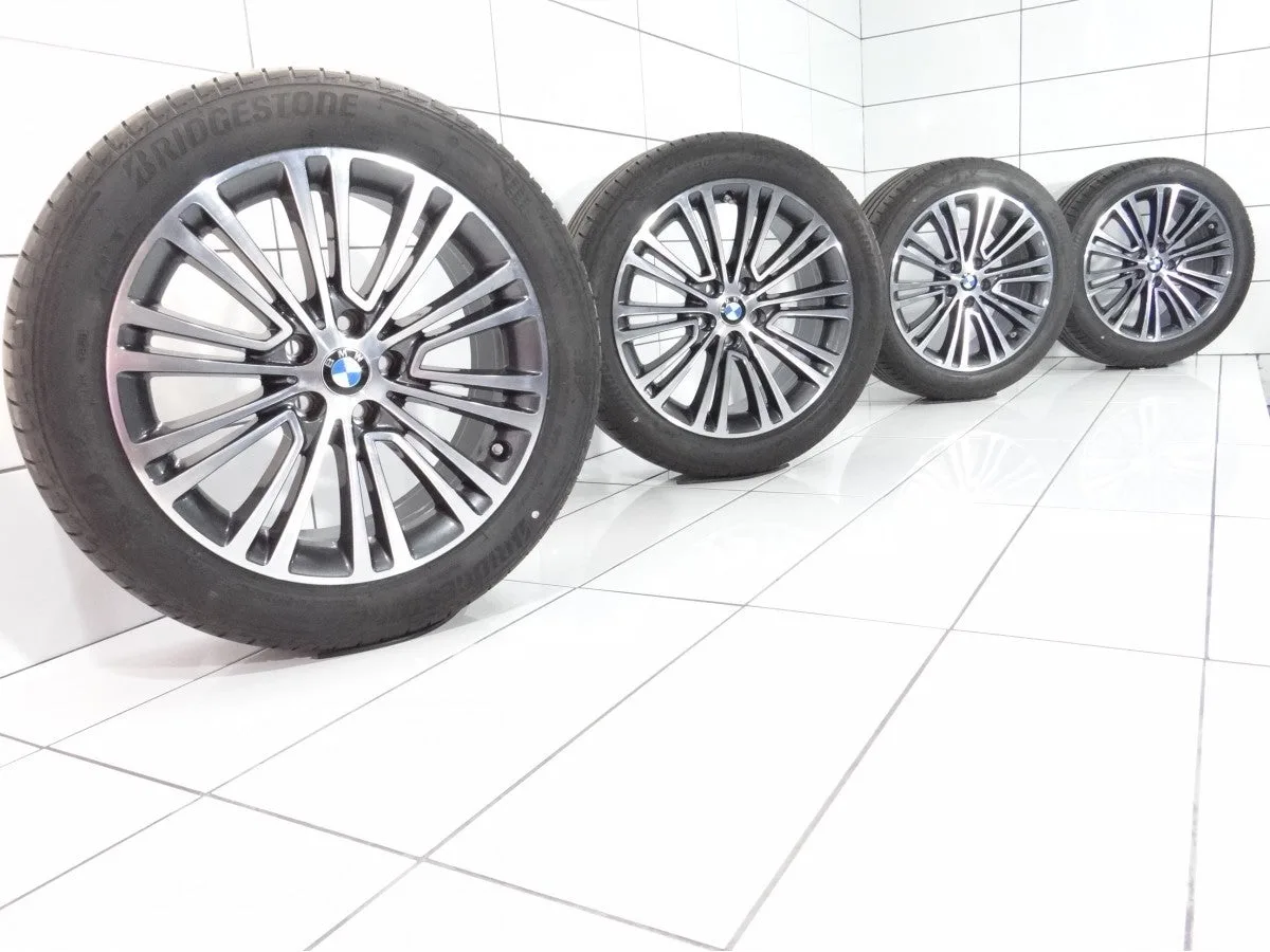 KOŁA UŻYWANE BMW OE STYLING 634 6863420 5 G30, G31 5x112 ET37 245/45R18 100Y [2020] 6,5MM Antracytowy, zdjęcie 1