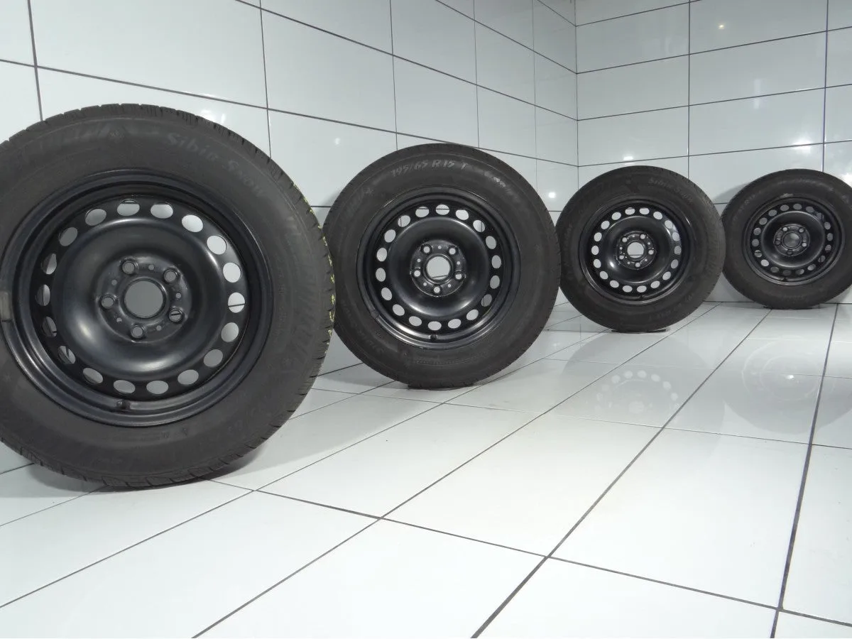 KOŁA UŻYWANE Volkswagen OE 5Q0601027L/N VW GOLF VII GOLF 7 5x112 ET43 195/65R15 91T [2013] 5,5MM Czarny, zdjęcie 1