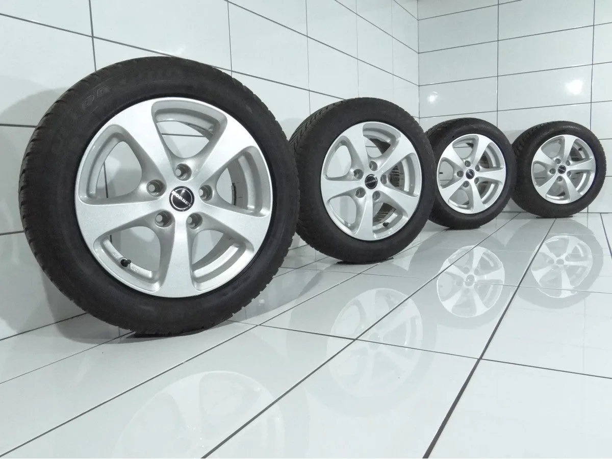 KOŁA UŻYWANE Borbet OE 46873 BMW 3 E90 E91 E92 E93 5x120 ET34 205/55R16 91H [2011] 6MM Srebrny, zdjęcie 1