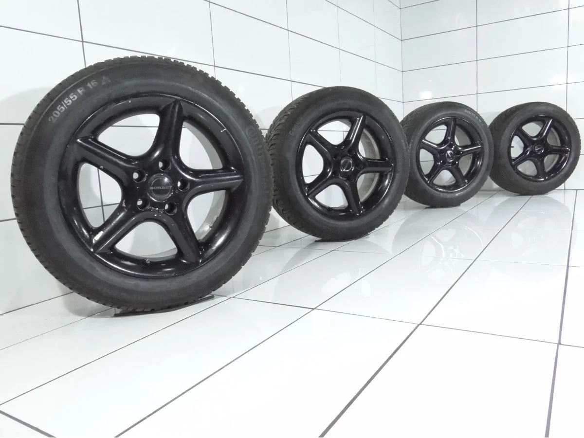 KOŁA UŻYWANE Borbet OE 43381 5x112 ET30 205/55R16 91H [2011] 6MM Czarny, zdjęcie 1