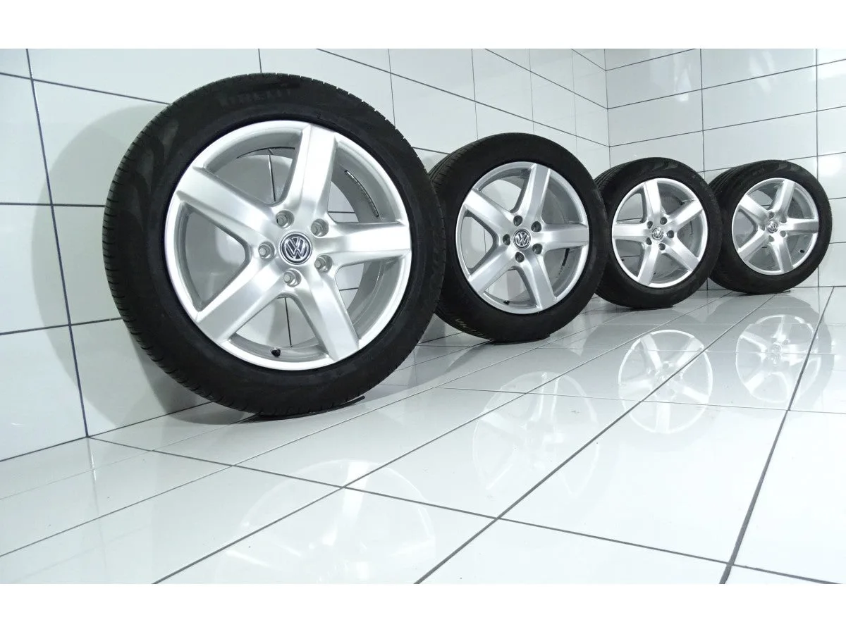 KOŁA UŻYWANE Volkswagen OE 7L9601025E VW TOUAREG 5x130 ET60 255/50R19 107W [2013] 6MM Srebrny, zdjęcie 1
