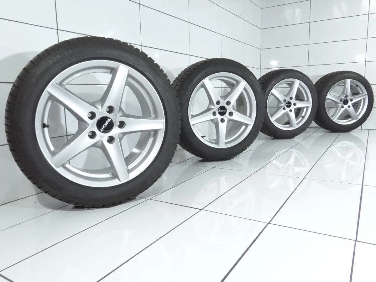 KOŁA UŻYWANE Ronal OE KBA 45651 Dunlop SP Winter Sport 3D 5x120 ET35 225/50R17 94H [2010] 6,5MM, zdjęcie 1