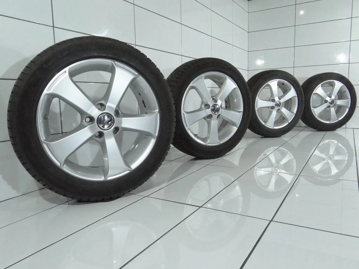 KOŁA UŻYWANE Volkswagen OE 3C0071497A Continental ContiWinterContact TS 830 P, VW EOS, PASSAT 5x112 ET45 205/50R17 93H [2013] 6MM, zdjęcie 1