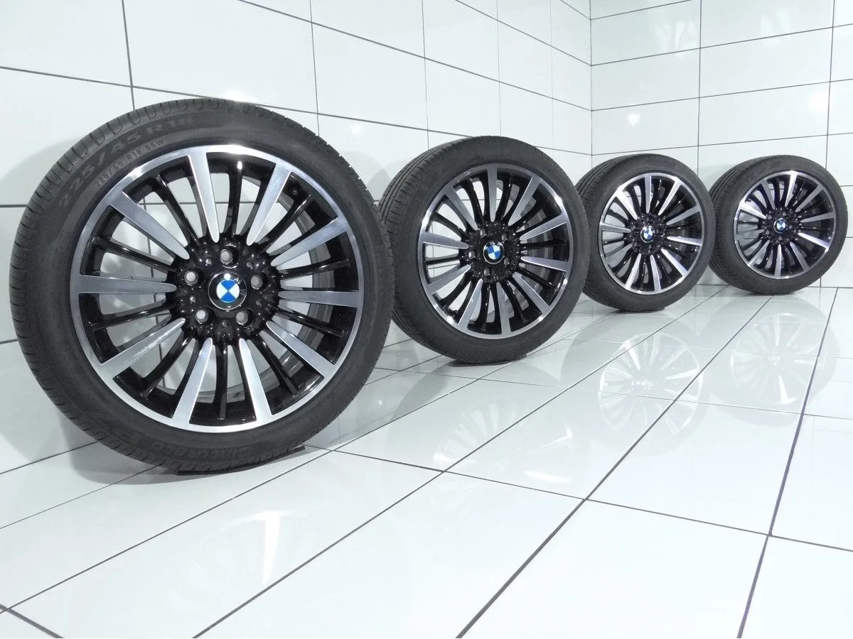 KOŁA UŻYWANE BMW OE STYLING 416 3 F30 F31, 4 F32 F33 5x120 ET34 225/45R18 95W [2018] 6,5MM Czarny, zdjęcie 1