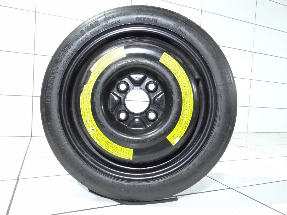 KOŁO DOJAZDOWE Volkswagen OE 357601025D VW GOLF POLO 4x100 ET45 105/70R14 84M [1996] 100MM Czarny, zdjęcie 1