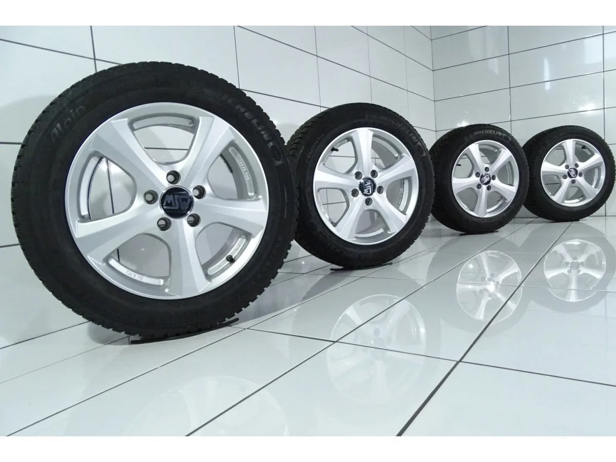 KOŁA UŻYWANE MSW/OZ OE 47335 VW GOLF V, GOLF VI, GOLF VII, TOURAN, CADDY 5x112 ET48 205/55R16 91H [2011] 6,5MM Srebrny, zdjęcie 1