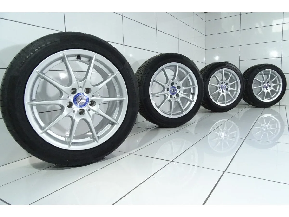 KOŁA UŻYWANE Mercedes-Benz OE A2184010002 MERCEDES CLS W218 5x112 ET34,5 245/45R17 99Y [2015] 6,5MM Srebrny, zdjęcie 1