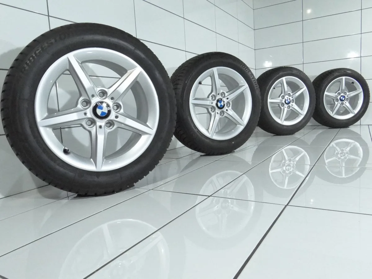 KOŁA UŻYWANE BMW OE STYLING 654 6866302 BRIDGESTONE Blizzak LM001, 1 F20, F21, 2 F22, F23 5x120 ET40 205/55R16 91H [2017] 7,5MM, zdjęcie 1