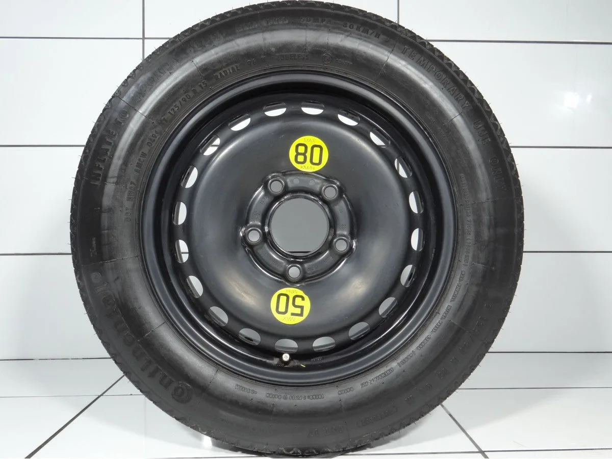 KOŁO DOJAZDOWE BMW OE 1095069 3 E46 E36 5x120 ET36 125/90R15 96M [1999] 4MM Czarny, zdjęcie 1