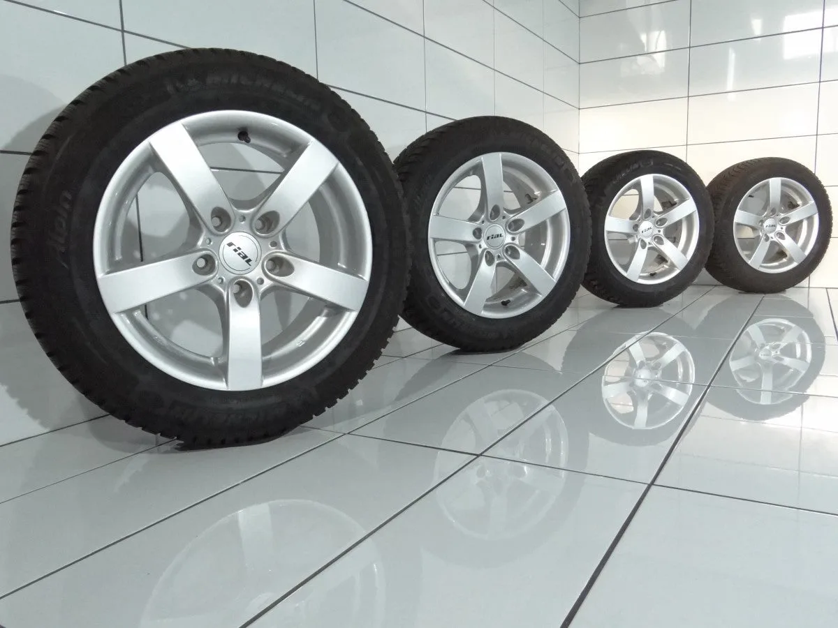 KOŁO UŻYWANE Rial OE 46988 MICHELIN Alpin A4, BMW 3 F30 F31 5x120 ET30 205/55R16 91H [2011] 7MM, zdjęcie 1