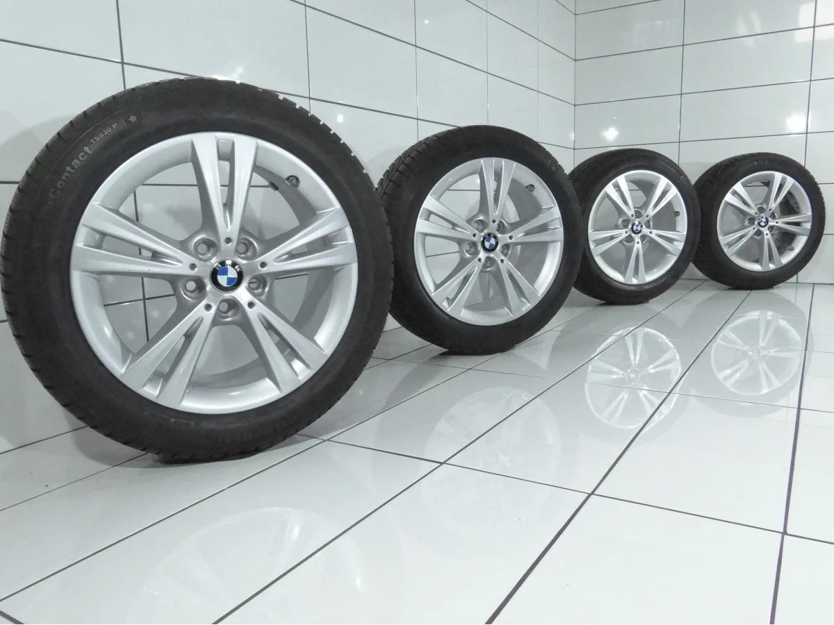 KOŁA UŻYWANE BMW OE STYLING 385 6855086 2 F45 F46 5x112 ET54 205/55R17 91H [2015] 7,5MM Srebrny, zdjęcie 1